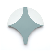 Sea Cirque Fan (8" x 8") Warm White/Sage