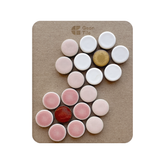 Penny Round Daisy Patch (12" x 12") Rose