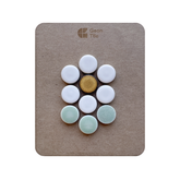 Penny Round Daisy Patch (12" x 12") Sage