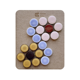 Penny Round Daisy Patch (12" x 12") Periwinkle