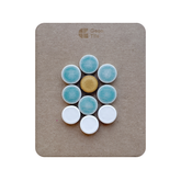 Penny Round Daisy Patch (12" x 12") Lily Matte