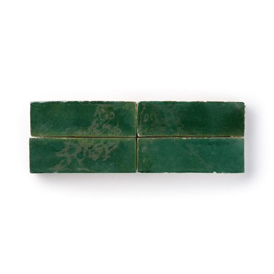 Zellige Thin (2" x 6") Emerald Green