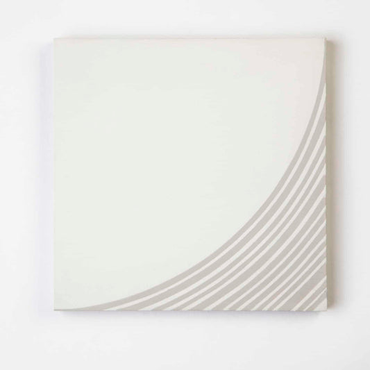 Canoe: Ribbed (8" x 8") Warm White/Wolf Grey