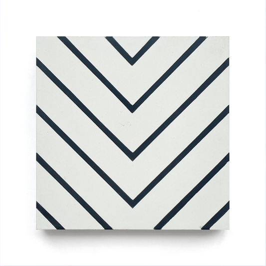 Meander (8" x 8") Warm White/Black