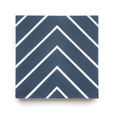 Meander (8" x 8") Navy/Warm White