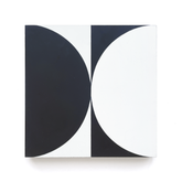 Hourglass (8" x 8") Black/Warm White