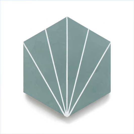 Oiseau Hexagon  (8" x 9") Zeden Green/Warm White