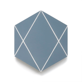 Hexy Beast (8" x 9") Warm White/Blue Spruce