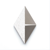Schooner Diamond  (6" x 10") Terrazzo White/Fossil/Slate