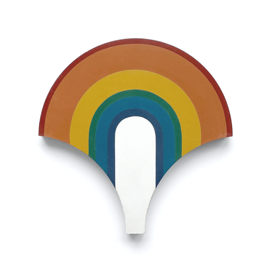 Ruby Rainbow Fan (8" x 8") Multicolour
