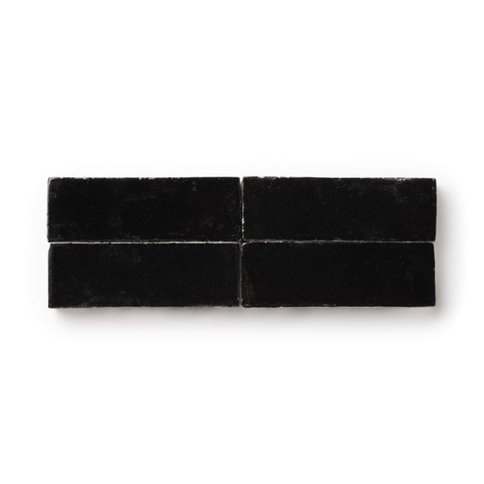 Zellige Thin (2" x 6") Black