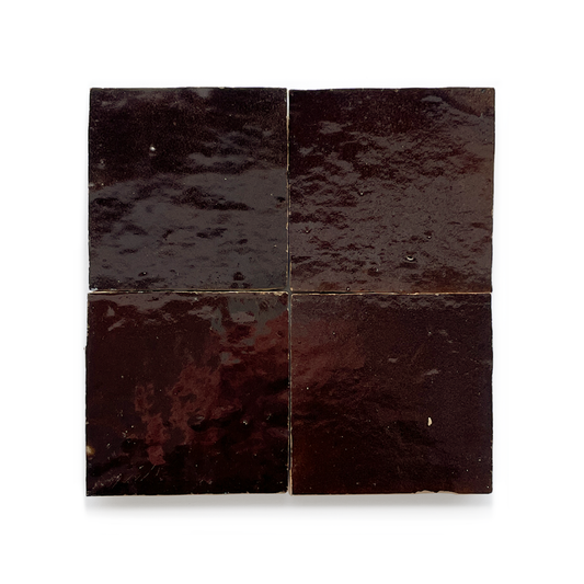 Zellige (4" x 4") Dark Sienna