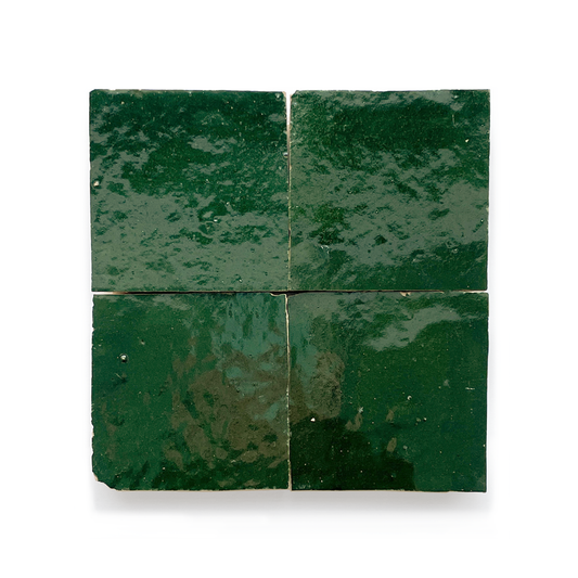 Zellige (4" x 4") Evergreen