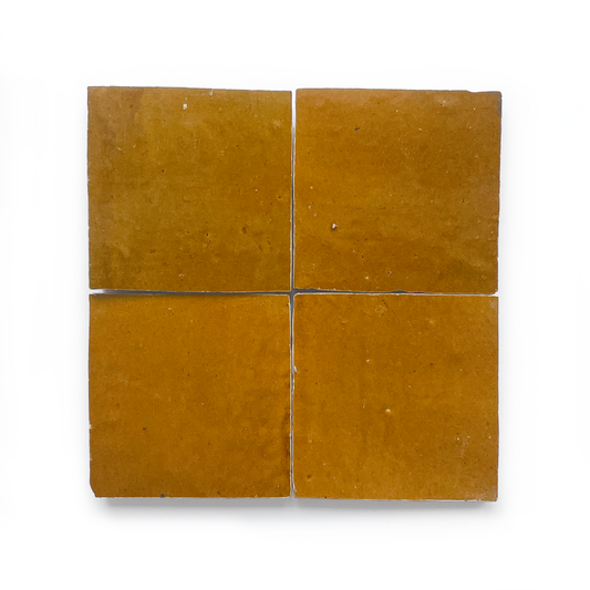 Zellige (4" x 4") Goldenrod