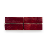 Zellige Thin (2" x 6") Red Currant