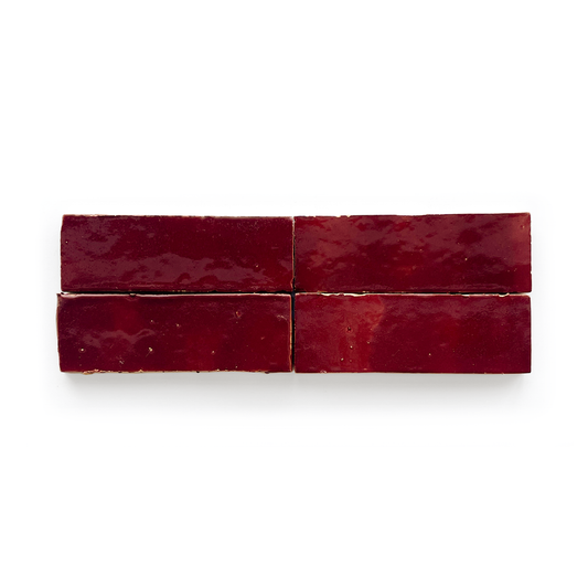 Zellige Thin (2" x 6") Red Currant