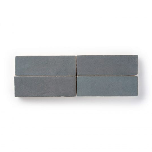 Zellige Thin (2" x 6") Steel Grey