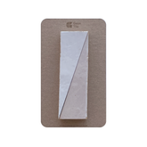 Zellige Triangles (2" x 6") Sailcloth and Natural White