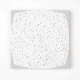 TV Star (8" x 8") Terrazzo White/Wolf Grey