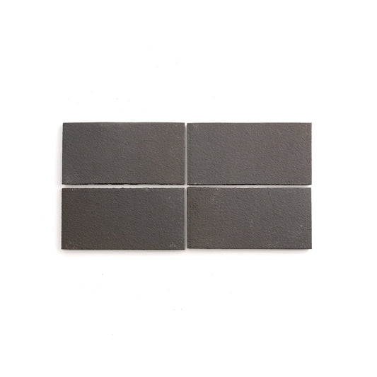 Natural Handmade Terracotta (4" x 8") Belgian Black