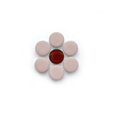 Individual Penny Round Daisy (2.4" x 2.4") No. 13 Rose