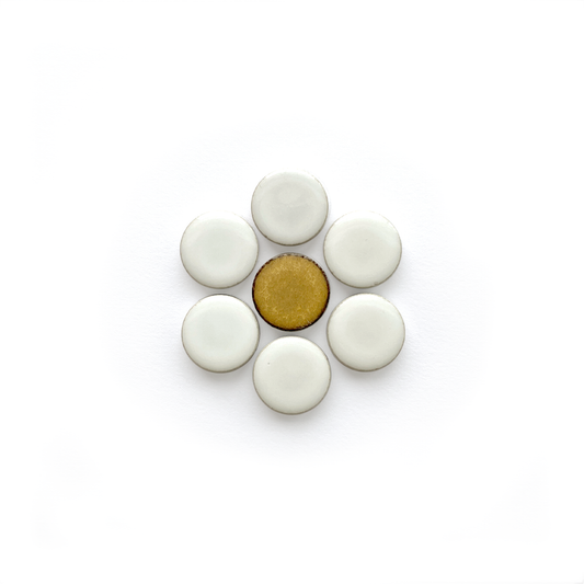 Individual Penny Round Daisy (2.4" x 2.4") No. 1 Lily Gloss