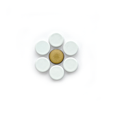 Individual Penny Round Daisy (2.4" x 2.4") No. 7 Lily Matte
