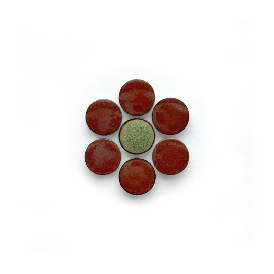 Individual Penny Round Daisy (2.4" x 2.4") No. 9 Poppy