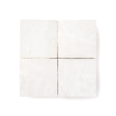 Zellige (4" x 4") Snow White