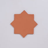 Natural Handmade Terracotta: Star & Cross (8") Traditional Red